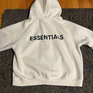 Essentials fear of god zip up sweatshirt